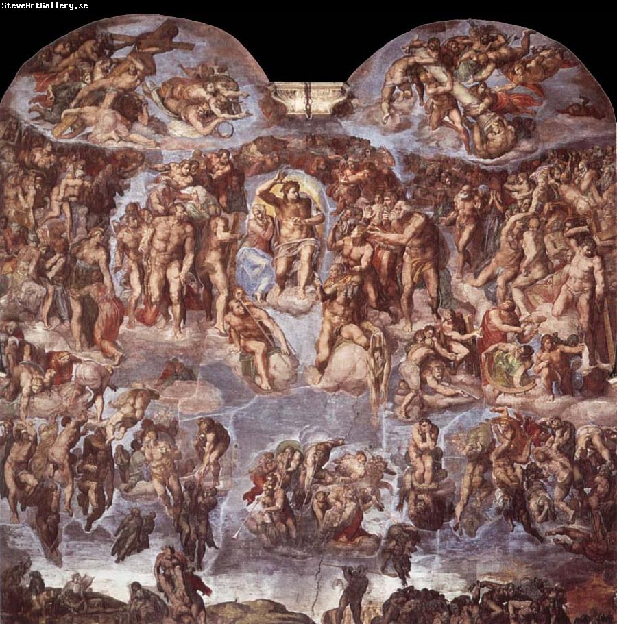 Michelangelo Buonarroti Extreme judgement  Sistine Chapel vastvagg